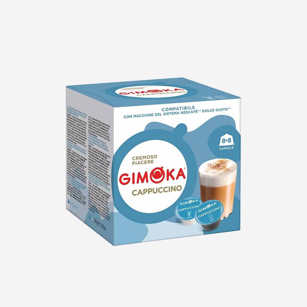 Cappuccino - Gimoka Capsule Compatibili Nescafè® Dolce Gusto® di Bevande  Solubili