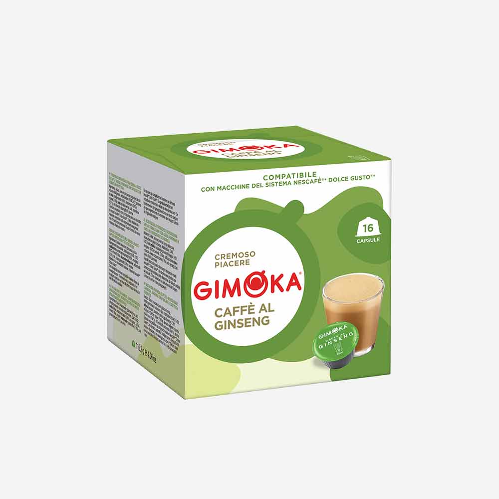 Caffè Al Ginseng - Gimoka Capsule Compatibili Nescafè® Dolce Gusto® di  Bevande Solubili