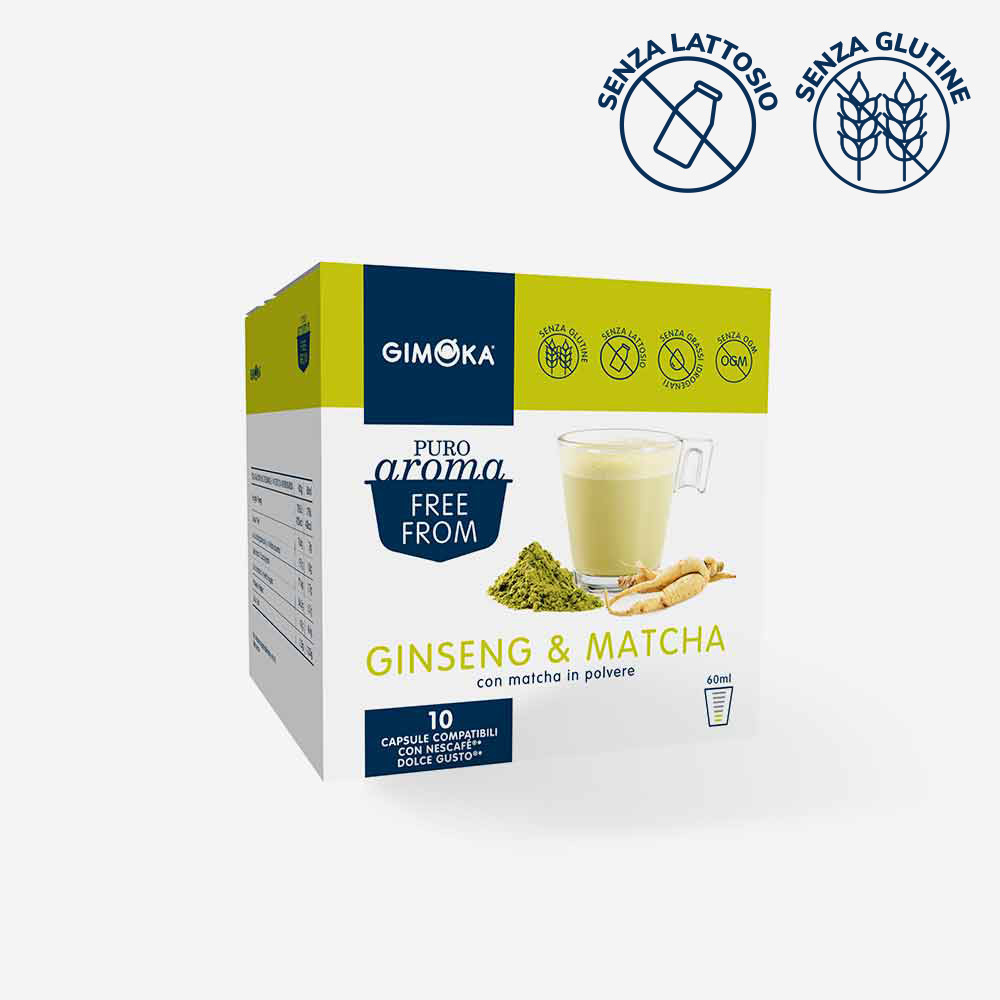 Ginseng & Matcha - Gimoka Capsule Compatibili Nescafè® Dolce Gusto® di  Bevande Solubili