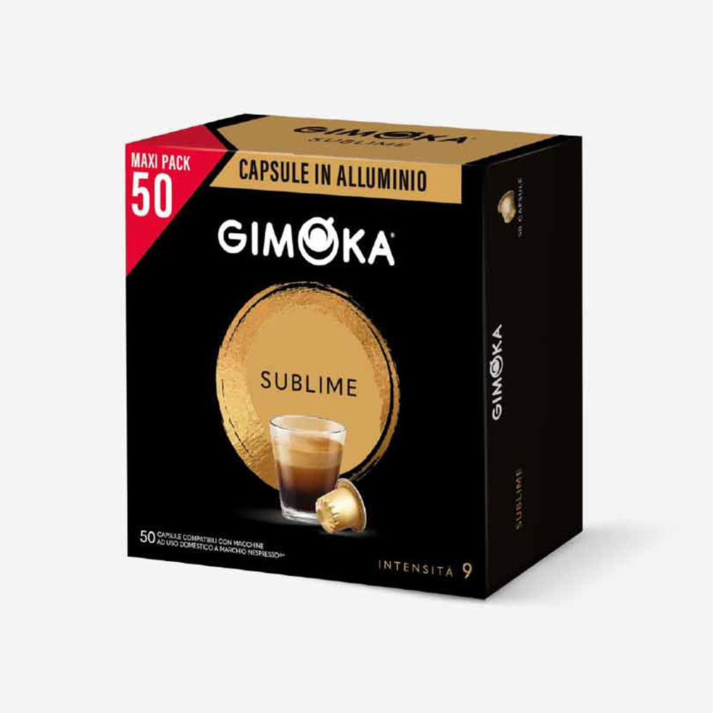 In Alluminio Sublime - Gimoka Capsule compatibili con sistema Nespresso®*  di Alluminio e di Caffè