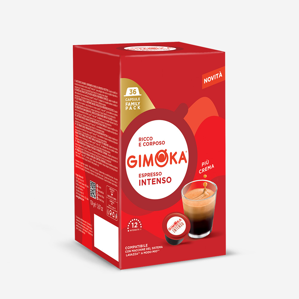 Gimoka Intenso 36 capsule compatibili Lavazza A Modo Mio