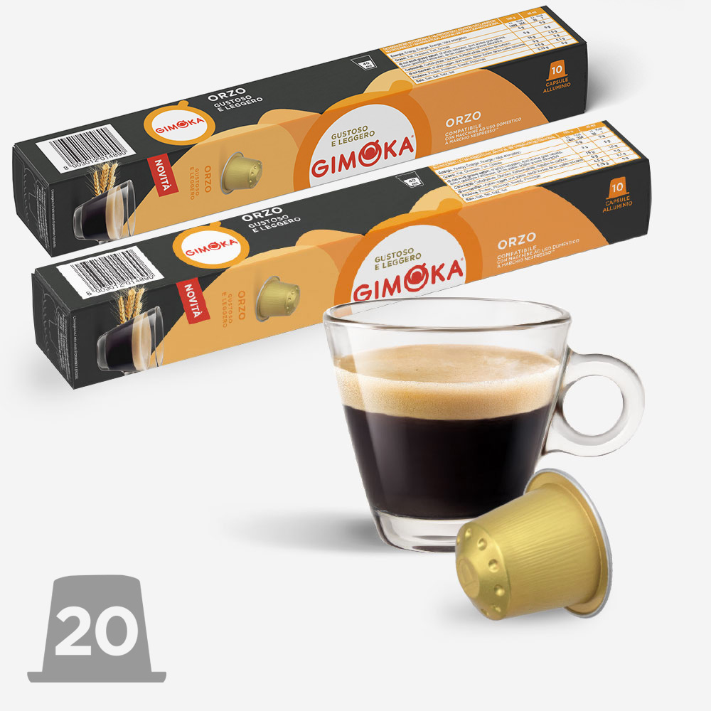 Orzo Gimoka bevanda in capsule compatibili sistema Nespresso