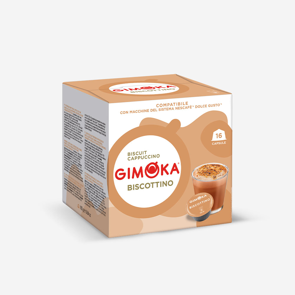 Bevanda Gimoka al biscottino compatibile capsule Dolce Gusto